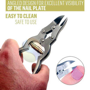 Pince à cuticules professionnelle en acier inoxydable allemand avec lames à joint en boîte tranchantes, pince à ongles et à cuticules robuste, fabrication - Product Image 6