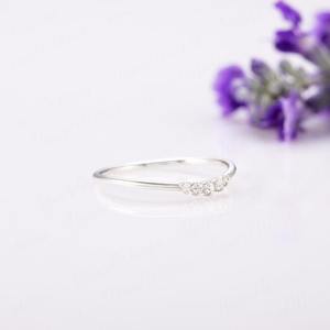 Joyería de piedras preciosas de topacio blanco para mujer, anillo de estilo bohemio de plata, joyería de plata de ley 925, anillo hecho a mano de tendencia, Regalo para mamá - Product Image 1