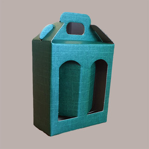 10 pièces boîte en carton de soie verte matériaux recyclés 130x60H150mm pour 3 pots de sauces crèmes vernis à ongles huile soin des cils - Product Image 4