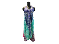 Robe longue décontractée pour femme, style bohème vintage, coupe trapèze, en soie Y2K, écologique, naturelle, streetwear, été, plage, avec franges