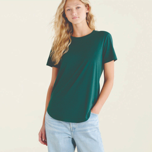 Best Selling Women's Summer T-Shirt High Quality Comfortable Breathable Eco-Friendly Quick Dry <b>Canvas</b> <b>Plain</b> Design Embroidered - Product Image 1