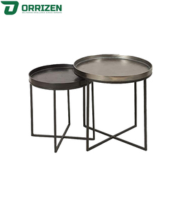 Moderno minimalista negro anidamiento mesa de centro conjunto cuadrado de madera de vidrio superior hogar sala de estar dormitorio apartamento muebles de comedor - Product Image 3