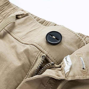 High Street Style Custom Logo Hombres Cargo Shorts Color sólido Venta caliente Moda Cargo Pocket Shorts - Product Image 2