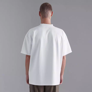 STORMCREW Primavera Verano Camiseta de algodón con patrón de flores sólidas Cuello redondo suelto para hombres Mujeres Jersey Tela - Product Image 5