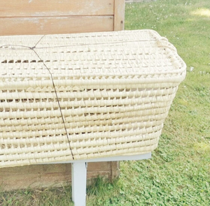 Coffre de rangement fait à la main en feuilles de palmier - Product Image 3