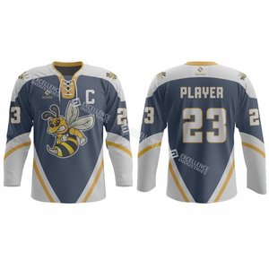 Vente en gros d'uniformes de hockey sur glace sur mesure ensembles de pantalons en jersey unisexe respirant à séchage rapide pour adultes - Product Image 3
