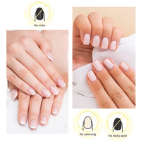 15ml vernis à ongles professionnel base et couche de finition logo personnalisé longue durée