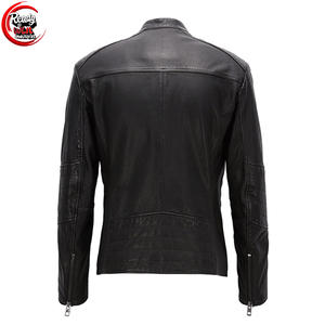 Haute qualité personnalisé 100% cuir hommes veste résistant à l'eau toile rue hiver couleurs personnalisées pour motos-vente en gros - Product Image 4