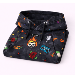 Rock And Roll Dog Hoodie Graphic Print Soft Fleece Pet <b>Sweatshirt</b> With Hood Cozy Warm Pullover Winter Wear Dogs - Product Image 6