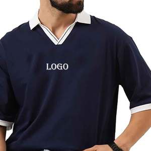 100% coton respirant confort T-shirts Logo personnalisé pour un look professionnel de marque gamme de polos de couleurs classiques - Product Image 3