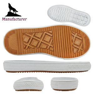 Semelle extérieure antidérapante en TPR <span class=keywords><strong>pour</strong></span> enfants, légère et flexible, marron clair, blanc, style rétro classique, semelle en toile <span class=keywords><strong>pour</strong></span> enfants et adultes, <span class=keywords><strong>semelles</strong></span> décontractées - Product Image 1