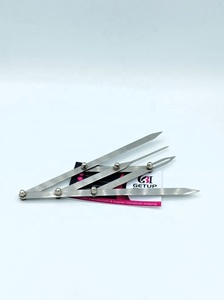 Best Quality Professional <b>Silver</b> Eyebrow Extensions Divider Pointed Stainless Steel Custom Logo Durable Lightweight Beauty - Product Image 5