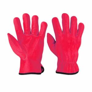 Gants de conduite en cuir de vachette grainé, protection personnelle, résistance élevée à l'abrasion, doux et confortables, gants de jardinage - Product Image 4