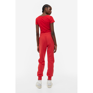 Haut court de gymnastique d'été personnalisé pour femmes sweat-shirt oversize avec décoration en dentelle pull de jogging confortable style avant plat - Product Image 4
