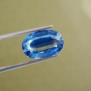 Kyanite bleue naturelle très demandée, pierre précieuse ovale taillée, clarté mentale, alignement, méditation, meilleur prix - Product Image 1