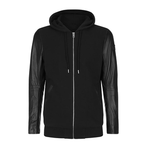 Sudaderas con Capucha para Mujer, Transpirables, Ligeras, 100% Algodón, Diseño Moderno, Mangas de Cuero, para Invierno - Product Image 5