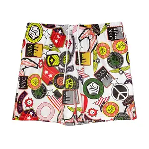 Swim Beach trunks men surf design your own board shorts 4 way stretch sublimation custom all over printed beach shorts