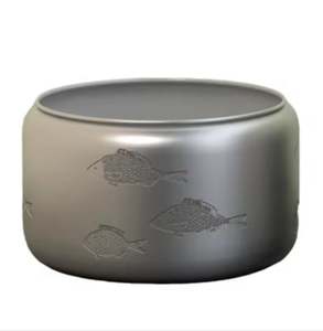 Elegancia VIntage para el hogar Oficina maceta redonda de hierro gris para macetas en ventas al por mayor macetas modernas regalos jardín - Product Image 3