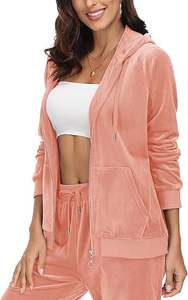 Top Sherpa Velvet Fleece <b>Hoodies</b> for Fuzzy <b>Zip</b> up Hoodie with <b>Pockets</b> Casual Pullover Hooded Sweatshirt - Product Image 3