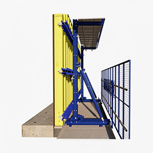 Sistema de Encofrado Hidráulico para Muros de Contención CONSO, Sin Varillas de Acoplamiento, para Estructuras Curvas de Hormigón de Alta Resistencia - Product Image 1