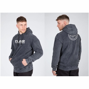 Sudadera con capucha de algodón 100% de alta calidad para hombres de gran tamaño Vintage sólido lavado efecto gota hombro diseño 3D Casual invierno - Product Image 1