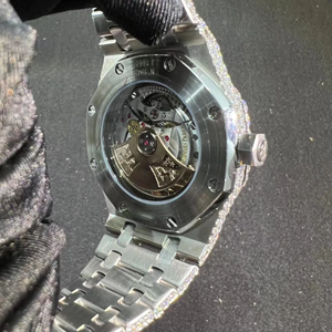 Haute Qualité DEF Lab Grown Diamant De Luxe Hip Hop Style Or Blanc En Acier Inoxydable Analogique Nouvelle Montre - Product Image 2