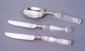 Nouveauté : Décoration de table à manger en acier inoxydable écologique, design moderne brillant et poli, couverts de cuisine - Product Image 3