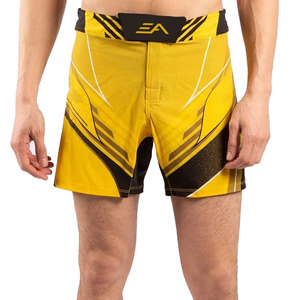 Latest Design Customized Logo Lightweight Breathable High Quality Loose Fit Polyester/Nylon MMA Shorts for Men-Wholesale OEM - Product Image 1