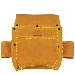 High Quality <b>Leather</b> OEM Customizable Electrician <b>Tool</b> Bag with Adjustable Strap Multi-Function Storage & Custom Design - Product Image 2