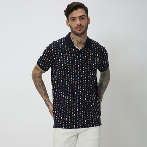 100% poliéster personalizado para hombre para Polo camiseta de secado rápido transpirable Jersey sólido estilo informal impreso sublimación diseño de talla grande - Product Image 3