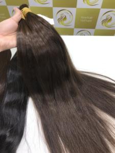 Cabello Virgen Vietnamita de Doble Calidad Superior, 50 cm, Negro, Liso, Trama de Piel, Trama Doble a Máquina, Perfección Natural - Product Image 2
