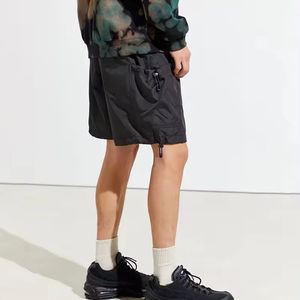 New 2025 Arrival Unisex Nylon <b>Windbreaker</b> Shorts Custom Multi-Round Pockets XS Size Plain Dyed Hot Shorts Made in Pakistan-Men's - Product Image 5