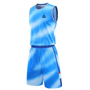Uniforme de baloncesto ligero transpirable de poliéster 100% logotipo personalizado de alta calidad nuevo diseño hecho a medida todos los tamaños disponibles - Product Image 2