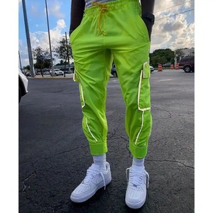 Pantalon coupe-vent personnalisé pantalon réfléchissant pour hommes pantalon en polyester et nylon à 6 poches pantalon streetwear pantalon de jogging cargo pour hommes - Product Image 4