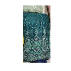 Nouveaux matériaux de vêtement de conception moderne Tissu en filet pour robe de femme de fournisseur indien disponible au prix d'exportation - Product Image 1