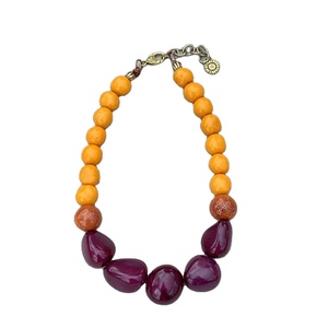 Résine classique exposition bijoux collier perles de verre bonne qualité fait à la main collier élégant - Product Image 5