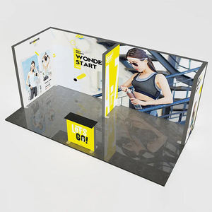20 * 10FT/6*3M Double Face Portable SEG Lightbox Moderne Messestand Display avec Lightbox Advertising Spannstoff Panel Displays - Product Image 2