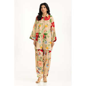 Conjunto Coordinado Estilo Bohemio de Algodón y Viscosa IPST-55282, Tela Crepé Estampada para Primavera/Verano - Product Image 5