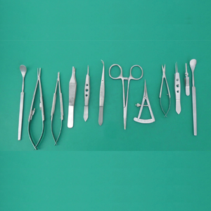 Kit chirurgical ophtalmique manuel réutilisable de haute qualité en acier inoxydable, 17 pièces, pour la micro-chirurgie du strabisme - Product Image 1