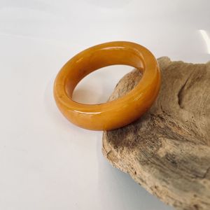 Orange Butterscotch Amber <b>Bangle</b> <b>Bracelet</b> Poland, small diameter 55 mm - Product Image 1