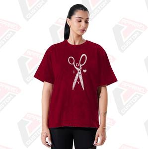 Stylish <b>Women's</b> Acid Wash T-<b>Shirt</b> Soft Trendy Comfortable with Eco-Friendly Denim Batik <b>Corduroy</b> <b>for</b> Summer - Product Image 1