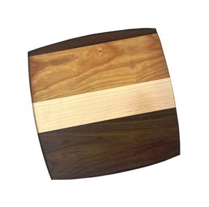 Personnalisation de petites commandes en bois dur et durable de forme ronde rustique de 9 pouces avec logo personnalisé multifonctionnel pour Noël - Product Image 2