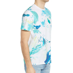 Hombres sublimación camiseta poliéster manga corta Transferencia de Calor secado rápido DIY impresión deportes Casual Fitness Tee OEM disponible - Product Image 4