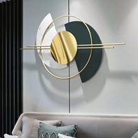Décoration murale géométrique en métal moderne multicolore 3D, cadre métallique suspendu pour salon, chambre à coucher, vente en gros