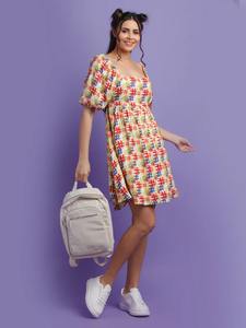 Bloc de robe en coton indien fait à la main imprimé vêtements d'été décontractés pour les femmes personnalisé mariée mariage cadeau robe de voyage - Product Image 2