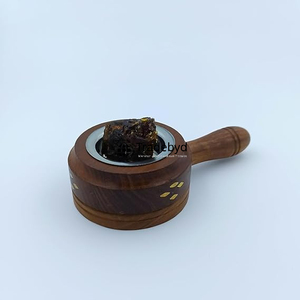 Tradebyd Premium Quemador de madera Bakhoor Soporte de incienso árabe hecho a mano para meditación y decoración - Product Image 3