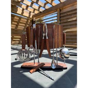 Ensemble d'outils de barre en bois et en acier des années 1960 meilleure qualité à un prix raisonnable parfait pour cadeau cadeau pour père - Product Image 3