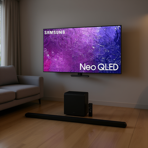 Televisor LED Mini Negro de 50 Pulgadas con 4K Ultra HD y Sistema de Audio Inalámbrico con Barra de Sonido de 3.2.1 Canales para Televisores QLED - Product Image 3