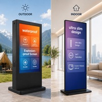 Kiosco de Señalización Digital para Interiores y Exteriores, Pantalla LCD Simar de 32, 43, 55, 65, 75, 86 Pulgadas, Tótem Digital con Soporte para Publicidad