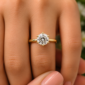 Joyería Fina, Anillos de Compromiso y Matrimonio con Diamantes Cultivados en Laboratorio, Certificados por IGI, Redondos, de 1, 2, 3 y 4 Quilates, en Oro Puro de 14K - Product Image 2